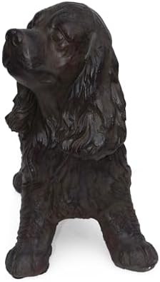 Josie Dog CAST SONE GSTATUE, Outdoor Cocker Spaniel Dog GStatue, Brown, No Assembly Required - Image 4