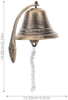 Vintage Cast Iron Wall Bell Door Hanging Decor for Home - Image 2