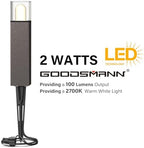 GOODSMANN 12V AC Low Voltage LED Bollard Path Lights Bronze Finish 8PK - Image 2