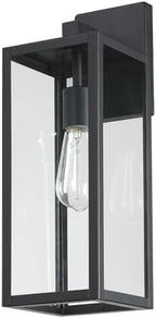 2 Pack Large Outdoor Sconce Lights,18 Inch Outdoor Wall Lantern Light,Exterior Sconce Metal and Glass Large Porch Light, Black Outdoor Lanterns for Front Porch Garage Balcony - Image 7