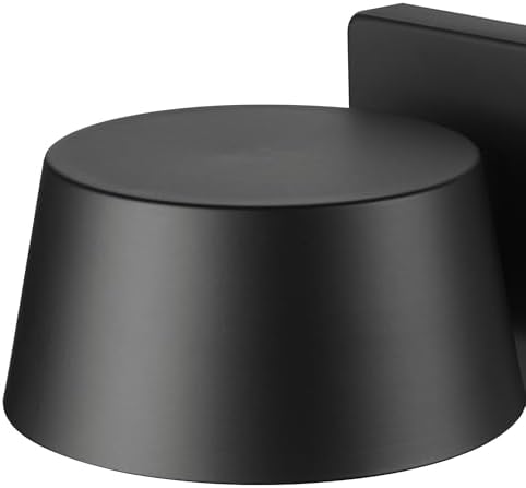 Globe Electric 44782 LED Integrated Outdoor Wall Sconce, Matte Black, 8W, 650 Lumens, 2700 Kelvin, Back Porch Lights, Front Patio, Garage Fixture, Exterior Lighting for House - Image 6
