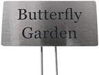 Stainless Steel Garden Sign. 4 x 2" rounded sign with a 10" stake. Great as a Garden Memorial or Plant Label (Stainless Steel, 4 x 2") - Image 5