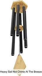 Memorial Wind Chimes 36 inch Black Deep Tone Sympathy Gift Patio Porch Home - Image 5