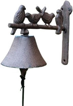 Dinner Bell,Cast Iron, Wall, Featured On an Antique Vintage ic Farmhouse Bracket Classic Cabin Metal Mount by Unknown