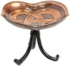 Dara Knot Tripod Stand Birdbath Antique Copper Finish Outdoor Garden Decorative Wildlife Water Bowl Yard Patio Lawn Accent by Oakestry