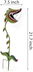 Metal Carnivorous Plant Garden Stake Halloween Decor - Image 3