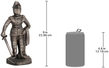 Design Toscano SP14917 Medieval Knight Iron Bookends, bronze - Image 2