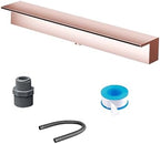 Stainless Steel Outdoor Water Fountain Kit - 35.4" Rose Gold Waterfall for Garden, Patio, Spa, Koi Pond & Pool Decor, Elegant Yard Water Feature by Unknown