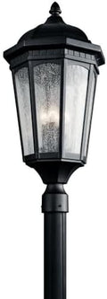 Kichler Courtyard Outdoor Post Light, Textured Black by KichlerLighting