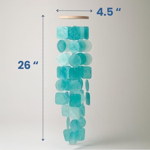 Turquoise Wind Chimes for Outside, Unique House Decor - Image 6