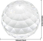 Clear Glass Crystal Ball Prism Suncatcher Rainbow Maker, Sphere Faceted Gazing Ball for Window, Feng Shui, Home Office Garden Decoration (120mm/4.72inch) - Image 4
