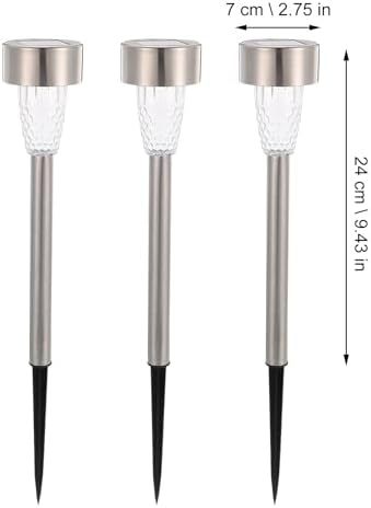 12pcs Solar Powered Path Lights Stainless Steel Waterproof for Yard Garden - Image 2