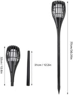 Solar Torch Light, Flickering Flame Waterproof Outdoor Landscape Decoration Environmentally Friendly Warm Yellow Lighting Easy to Install for Camping Out - Image 2