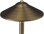 VOLT Max Spread 12V Brass Mini Path Light (15" Tall, 9" Shade), Bronze - Image 3