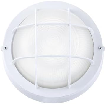 GRUENLICH LED Bulkhead Light, 8" Round Aluminum, 5000K, White, 1 Pack by GRUENLICH
