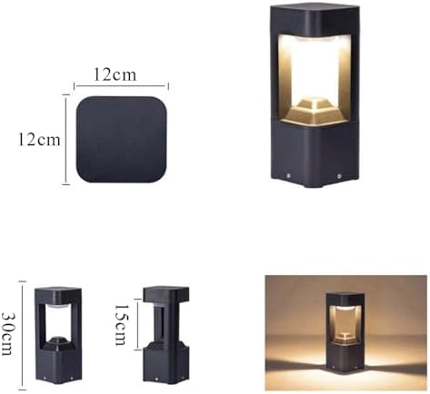 Landscape Path Lights IP65 Waterproof Bollard Lights 3000K Modern Outdoor Path Lights Bollard for Lawn, Patio, Courtyard, Driveway Landscape Lighting - Image 2