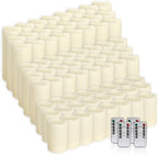 fclayvts 72-Pack LED Flameless Candles with Remote Control -Flickering Flameless Candles-Remote Timer Perfect for Wedding Parties, and Special Occasions(Three Sizes) - Image 2