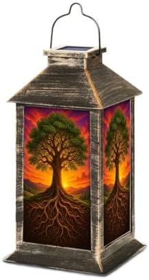 Solar Lantern Majestic Tree Print by Unknown