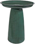 Sunnydaze Gleeful Garden 23" Tall Metal Modern Bird Bath for Outside by SunnydazeDecor