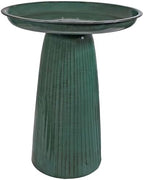 Sunnydaze Gleeful Garden 23" Tall Metal Modern Bird Bath for Outside by SunnydazeDecor