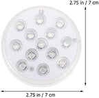 2 Sets Led Garden Driving Aquariums Remote Underwater Lights White Base Pool with Aquarium Fountain Ornament Decoration Submersible Pond Bathtub Hot Magnets Remoter(Colorfulx2pcs,7X3CMx3pcs) - Image 6