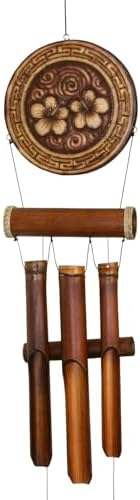 Cohasset Natural Sunflower Harmony Bamboo Wind Chime by CohassetGiftsGarden