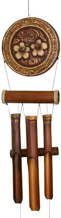 Cohasset Natural Sunflower Harmony Bamboo Wind Chime by CohassetGiftsGarden