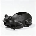 Ceramics Waterfall Frog Statue Fountain with Water Pump, Garden Pond Spitters, Automatic Circulation Water Landscaping Ornaments for Ponds, Patio and Courtyard(Black) by Unknown
