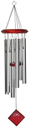 Woodstock Chimes Pluto Wind Chime for Outside 27" Silver Small, Light Airy Sound for Outdoor Garden, Patio, Porch Decor, Encore Collection DCS27 - Image 2