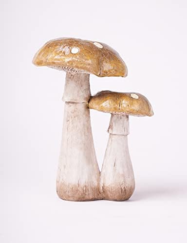 SEINHIJO Mushroom Statue Sculpture Fairy Figurine Garden Decor 7.1 Inch - Image 2