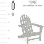 Woodstock Chimes Heroic Windbell Wind Chime for Outside 24" Medium Silver,Deep Tone Sound, Outdoor Decor for Patio, Porch, Garden HWMY - Image 4