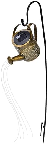 FTVOGUE Solar Watering Can Lights Iron Retro Kettle Shape Lantern with 36 - Image 7
