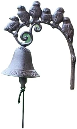 Dinner Bell,Cast Iron, Wall, Featured On an Antique Vintage ic Farmhouse Bracket Classic Cabin Metal Mount by Unknown
