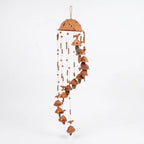 Handmade Terracotta Bird Wind Chime, Natural Clay Wind Chimes for Outdoor Garden, Balcony, Porch & Home Decor, Rustic Hanging Decoration & Housewarming Gift by Unknown