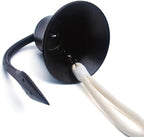 Hanging Bell Dinner Bell Outdoor Bell Bracket Mount Wall Bell Indoor Rope Bell Ship/Boat/Nautical/Door/School/Reception/Home/Church Bell (Pro-Black) - Image 5