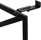 MyGift 47 x 24 Modern Wall Mounted Trellis, Matte Black Metal Geometric Design Mount Large Garden Trellis for Climbing Plants and Crawling Vines with Adjustable Support Rack - Image 7