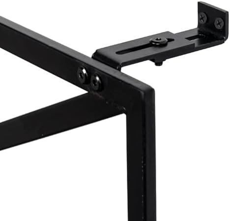 MyGift 47 x 24 Modern Wall Mounted Trellis, Matte Black Metal Geometric Design Mount Large Garden Trellis for Climbing Plants and Crawling Vines with Adjustable Support Rack - Image 7