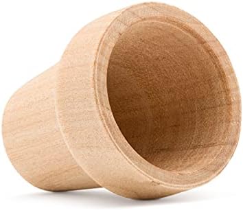 Woodpeckers Small Wooden Flower Pot 1-9/16-inch x 1-1/2-inch, Pack of 100 Wood Craft Flower Planter to Paint - Image 5