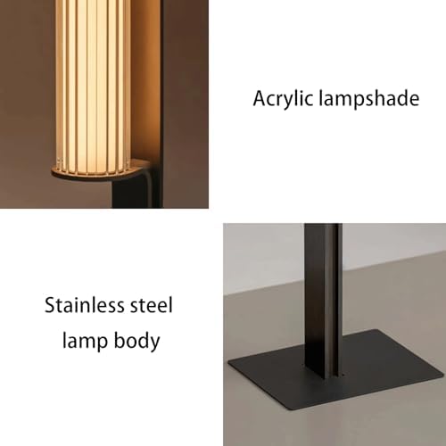Bollard Light, Stainless Steel Outdoor Post Light, LED Pathway Lamp for Landscape Lighting, IP65 Waterproof Garden Bollard Lamp for Yard Walkway Courtyard Residential Use(Medium) - Image 3