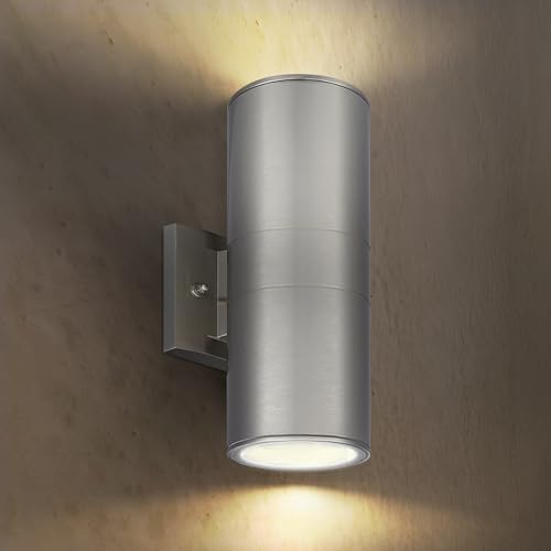 ASD 2 Light Cylinder Outdoor Sconce Lights, Steel 120W E26 ETL by ASDLightingCorporation