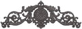 Sungmor Dark Brown Cast Iron Wall Decor - 17.5in Scroll and Floral Design by Sungmor
