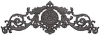 Sungmor Dark Brown Cast Iron Wall Decor - 17.5in Scroll and Floral Design by Sungmor