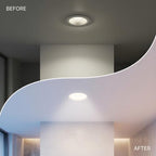 2 Pcs 3 Inch LED Recessed Light, 12W 4000K Full Spectrum CRI 98 Dimmable, 3.0 in Cutout Trimless Canless Lamp for Living Room Kitchen, Frameless Aluminum Recessed Ceiling Spotlight - Image 3