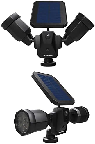 Bell+Howell Bionic Spotlight Duo Solar Lights Outdoor with Motion Sensor 14 LED Lights Super Bright Waterproof Landscape Spotlights for Patio Garden Garage Outdoor Lighting As Seen On TV Set of 2 - Image 5