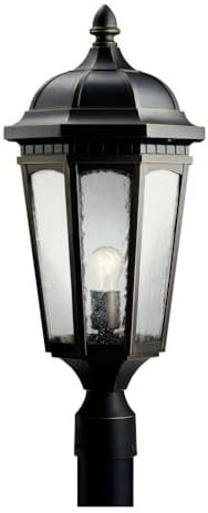 Kichler Courtyard Outdoor Post Light, Rubbed Bronze by KichlerLighting