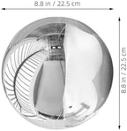 YARNOW Stainless Steel Gazing Globe Mirror Ball 225mm for Garden Decor - Image 2
