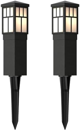 Low Voltage Bollard Path Lights Black 2 Pack by LLLIGHTINGLIVING
