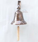 6" Solid Brass Bell Marine Wall Mounted Ship Nautical Bronze Finish Hanging Bell Perfect for Dinner, Indoor, Outdoor, School, Bar, Reception & Church By The Metal Magician - Image 5