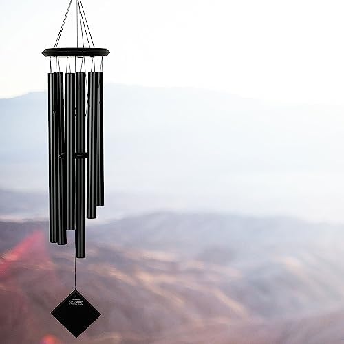 Woodstock Chimes Pluto Wind Chime for Outside 37" Black Wood Medium Tone Sound for Outdoor Garden, Patio, Porch Decor Gifts, Encore Collection, DCKK37 - Image 4