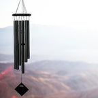 Woodstock Chimes Pluto Wind Chime for Outside 37" Black Wood Medium Tone Sound for Outdoor Garden, Patio, Porch Decor Gifts, Encore Collection, DCKK37 - Image 4